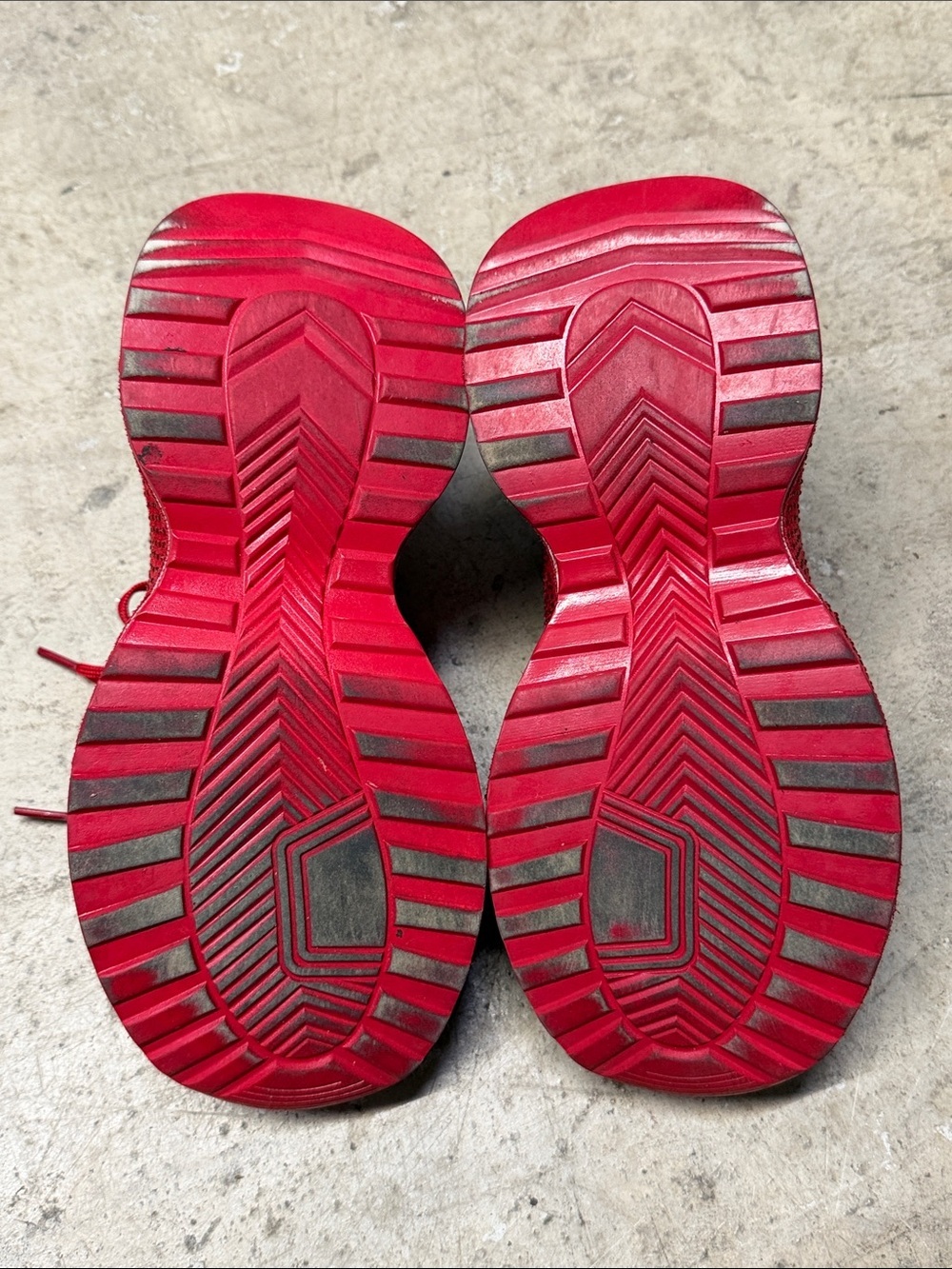 Red Rhinestone Platform Sneakers Women’s 7 - Picture 6 of 16